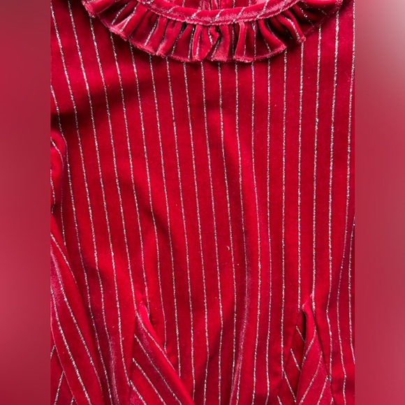 Habitual Red Velvet Dress - size 2T - Picture 3 of 7